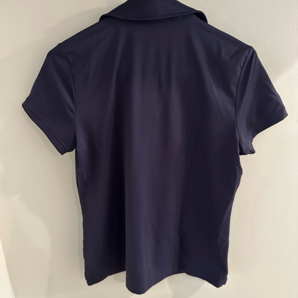 Women's Navy Polo Shirt - Picture 2 of 6
